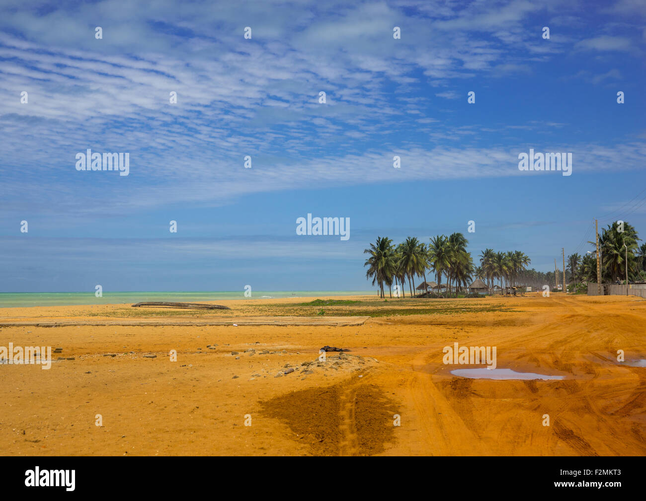 Il Benin, Africa Occidentale, Ouidah, spiaggia sulla costa slave Foto Stock