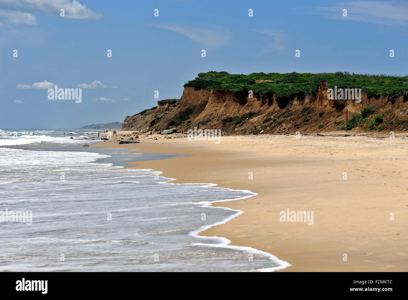 Fosso pianure spiaggia Montauk Long Island New York Foto Stock