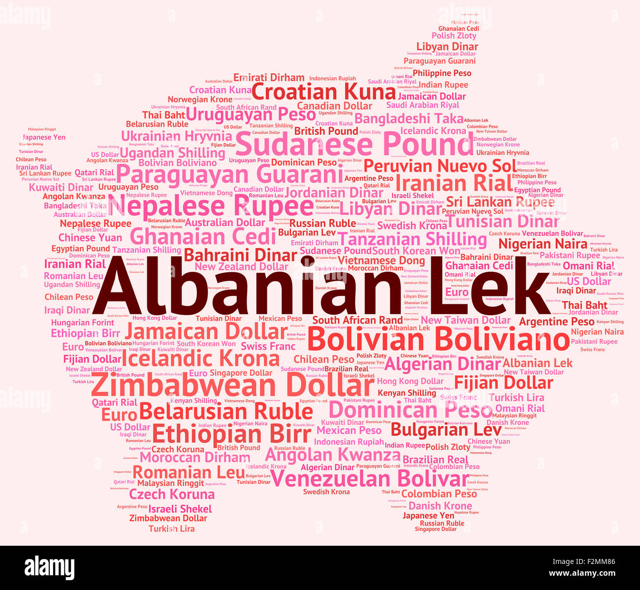 Lek Albanese Che Indica La Valuta Estera E Forex Foto Immagine - 