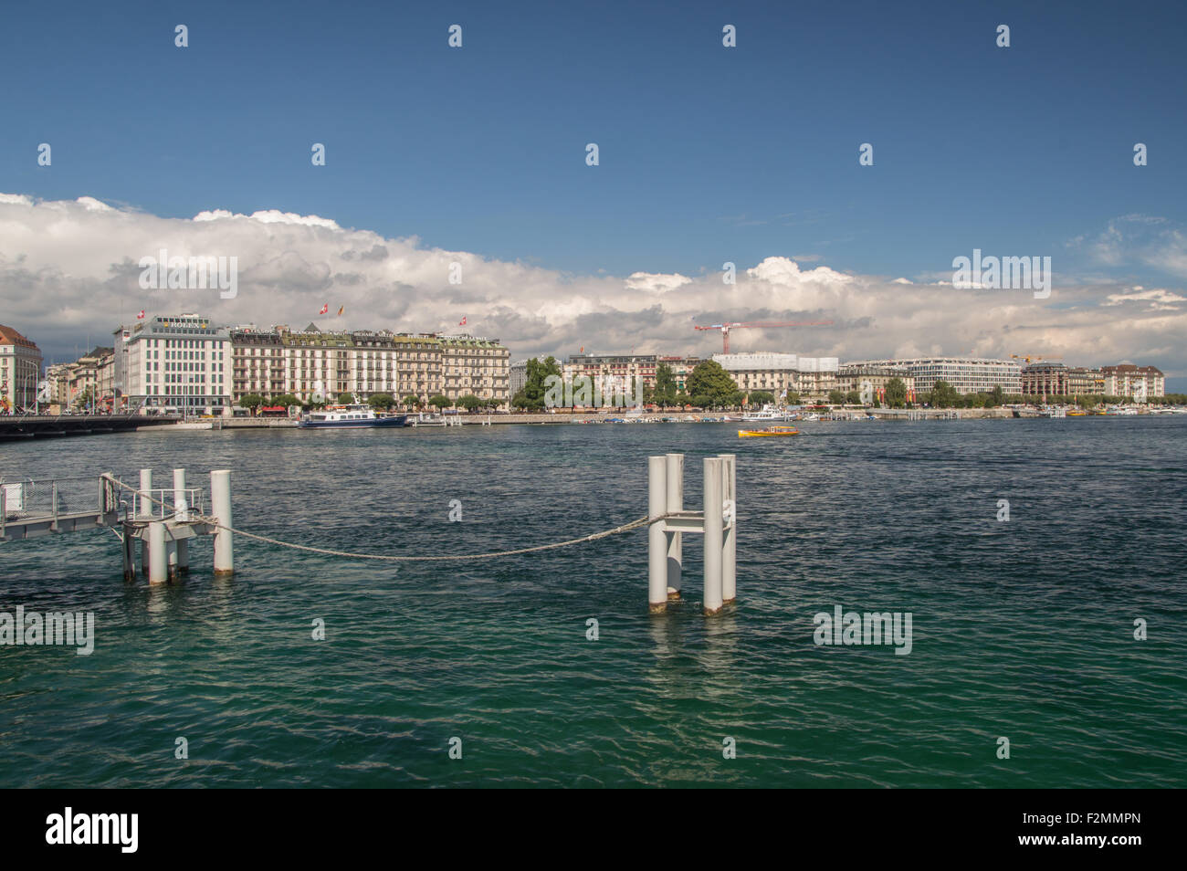 Una vista di Ginevra in Svizzera. Foto Stock