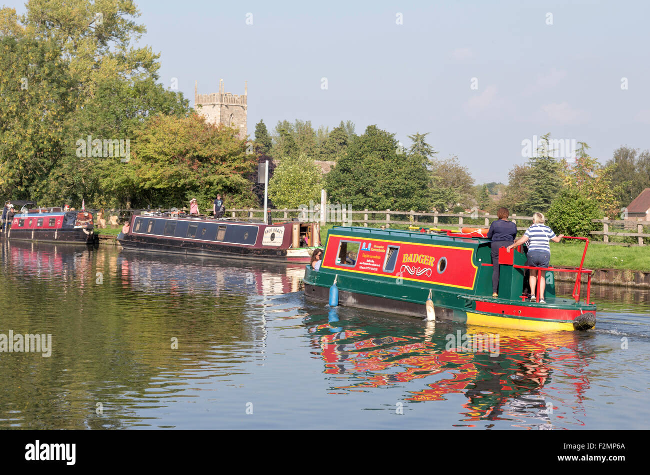 Gloucester e Nitidezza Canal vicino Frampton on severn, Gloucestershire, England, Regno Unito Foto Stock