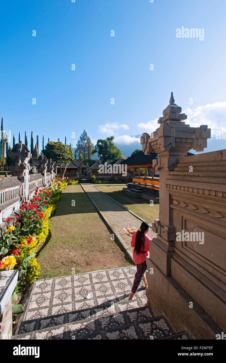 Pura Ulun Danu Beratan, Bali Foto Stock