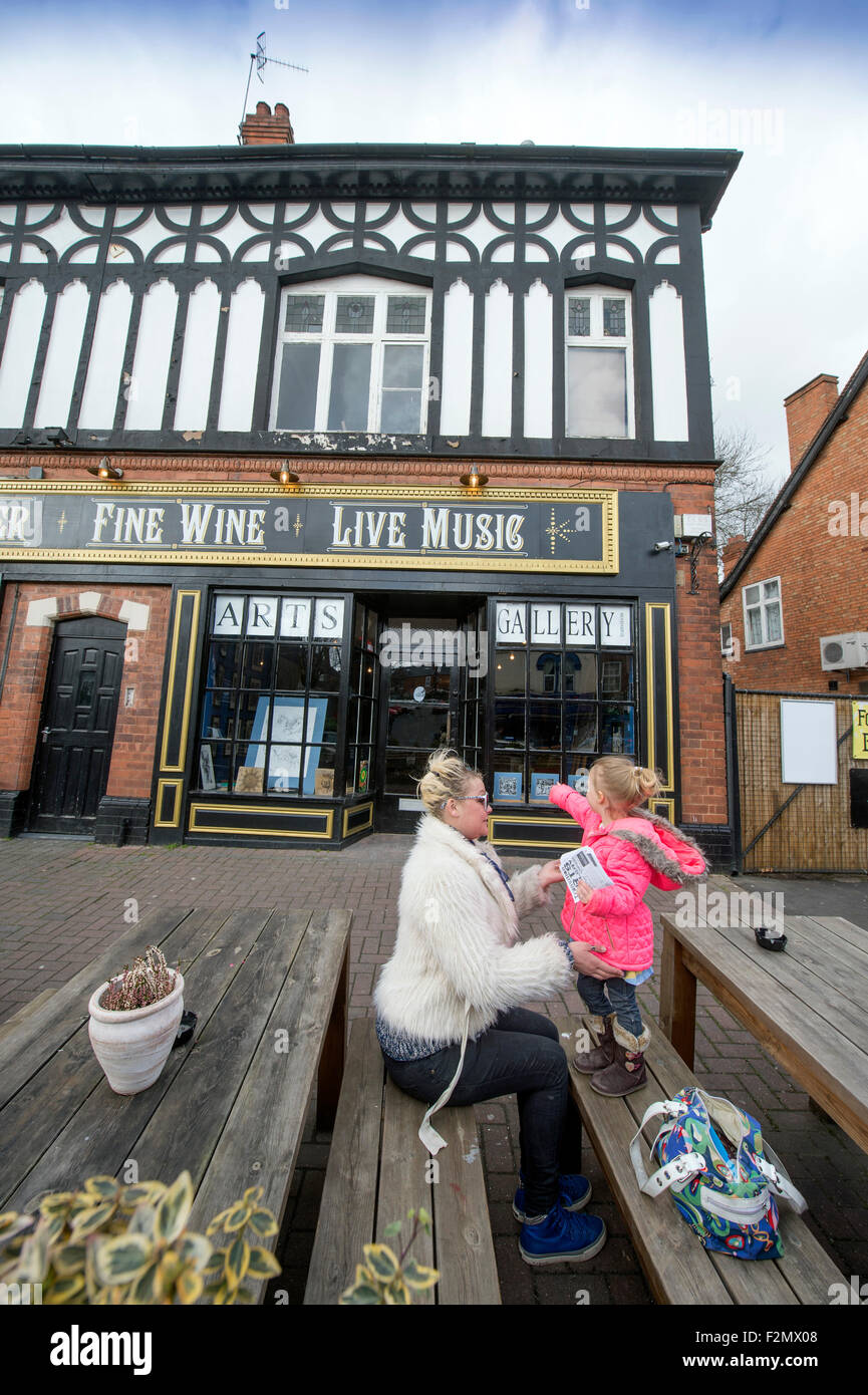 La Dark Horse pub di Moseley che viene presentato nel tratto urbano di 'luoghi migliori per vivere' Birmingham, Regno Unito Foto Stock