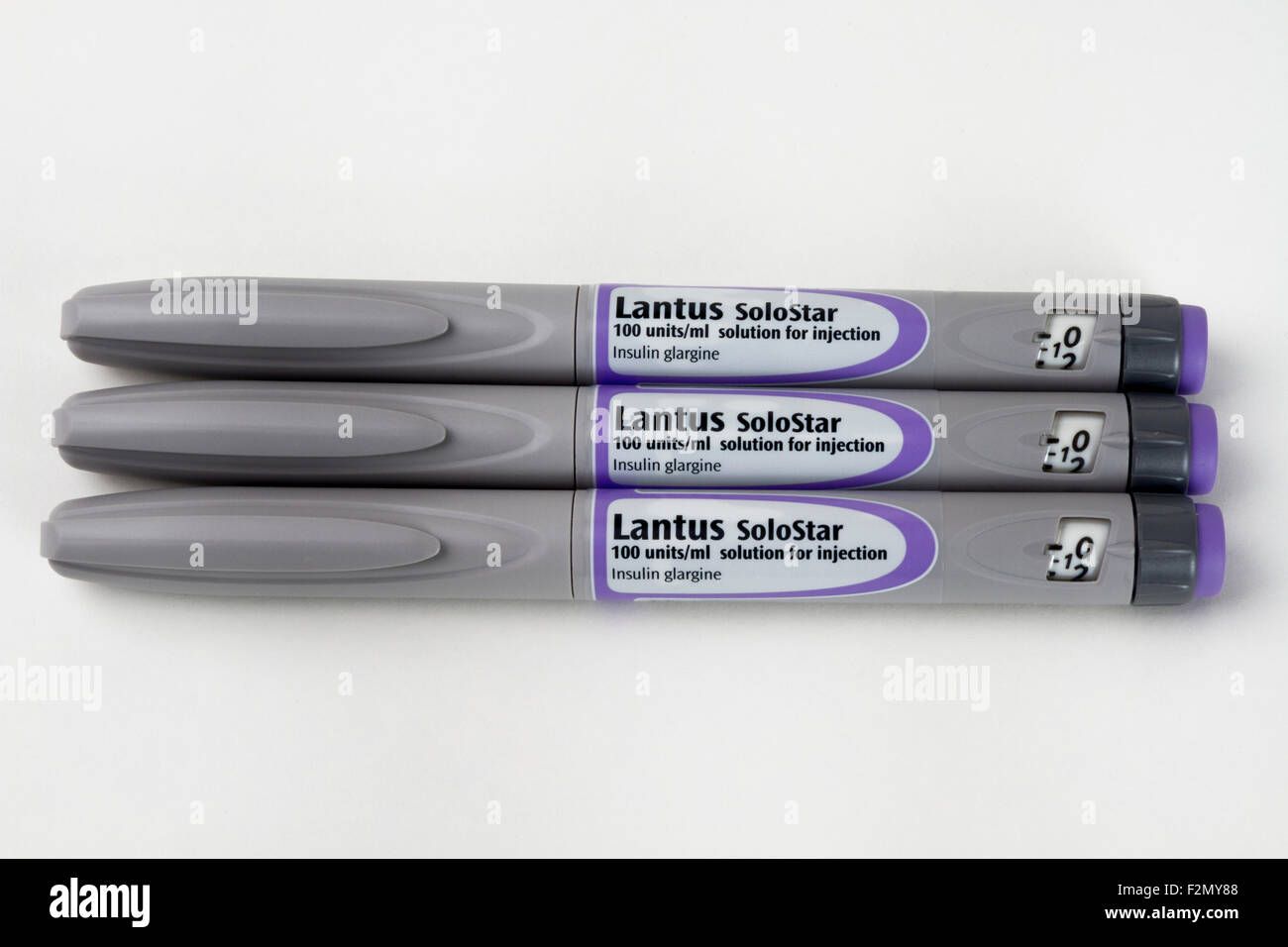 Lantus SoloStar penna per insulina siringhe Foto Stock