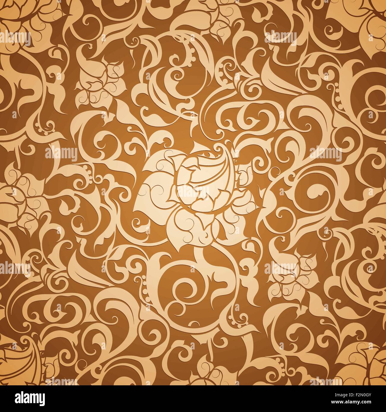 Brown Seamless pattern di sfondo Illustrazione Vettoriale