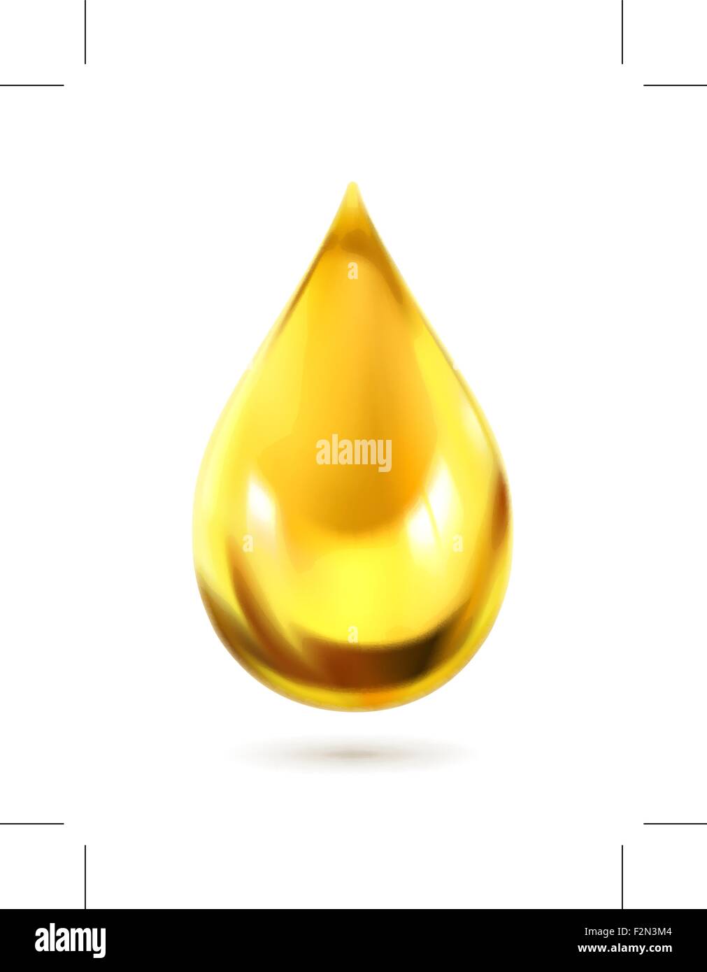 Goccia di olio, icona del vettore Illustrazione Vettoriale