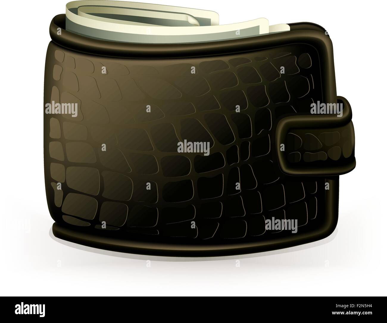 Portafoglio, vettore Illustrazione Vettoriale