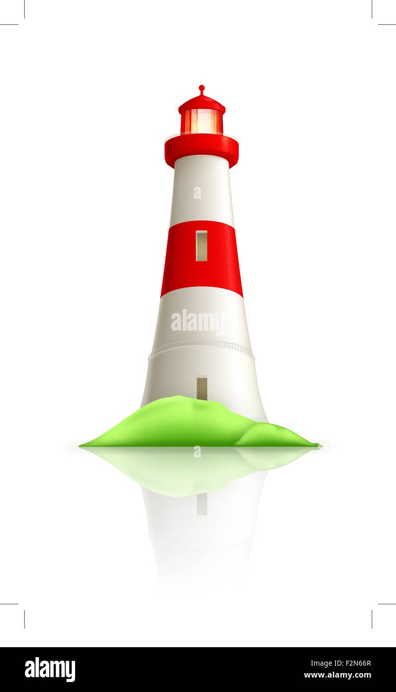 Faro, vettore Illustrazione Vettoriale