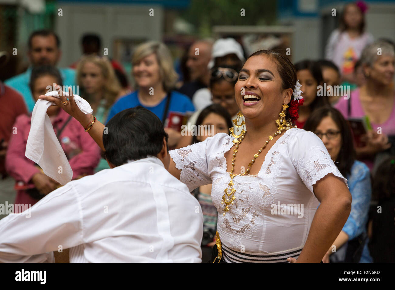 Peruviana Marinera Viva Dance. Foto Stock