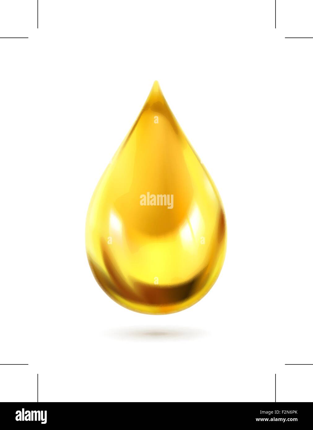 Goccia di olio, icona del vettore Illustrazione Vettoriale