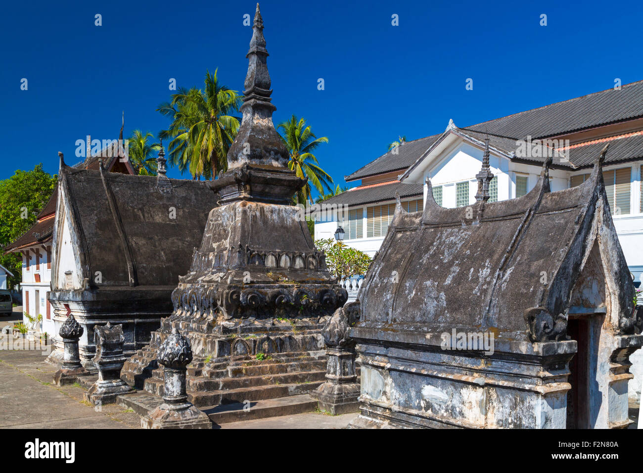 Wat Mai Suwannaphumaham, Luang Prabang, Laos Foto Stock