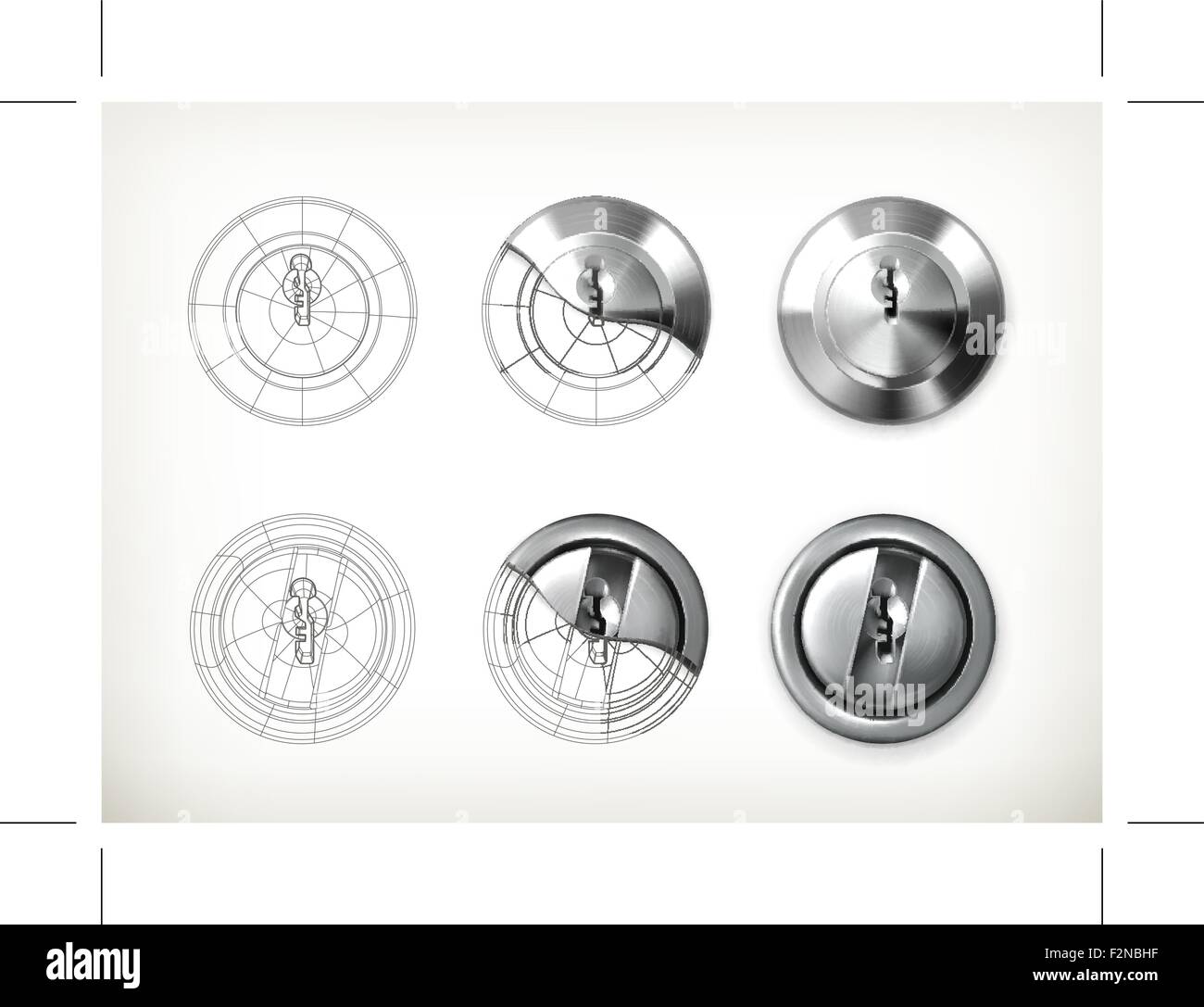 Keyhole di disegno vettoriale Illustrazione Vettoriale