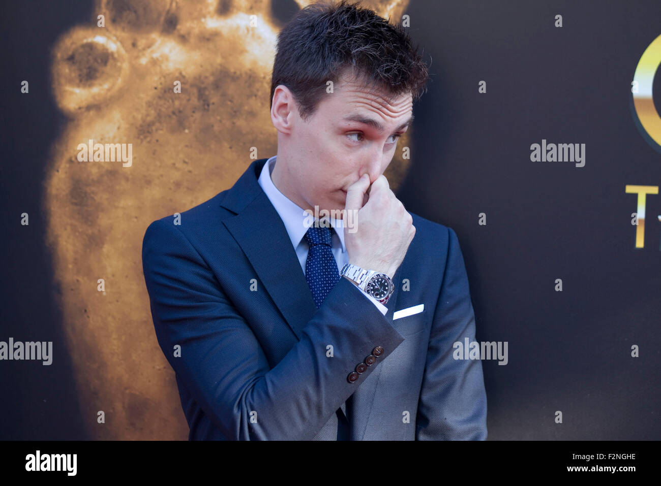 Il Principato di Monaco, Settembre 21, 2015: Louis Ducruet (primo figlio della Principessa Stephanie di Monaco) al calcio Goldenfoot Awards./picture alliance Foto Stock