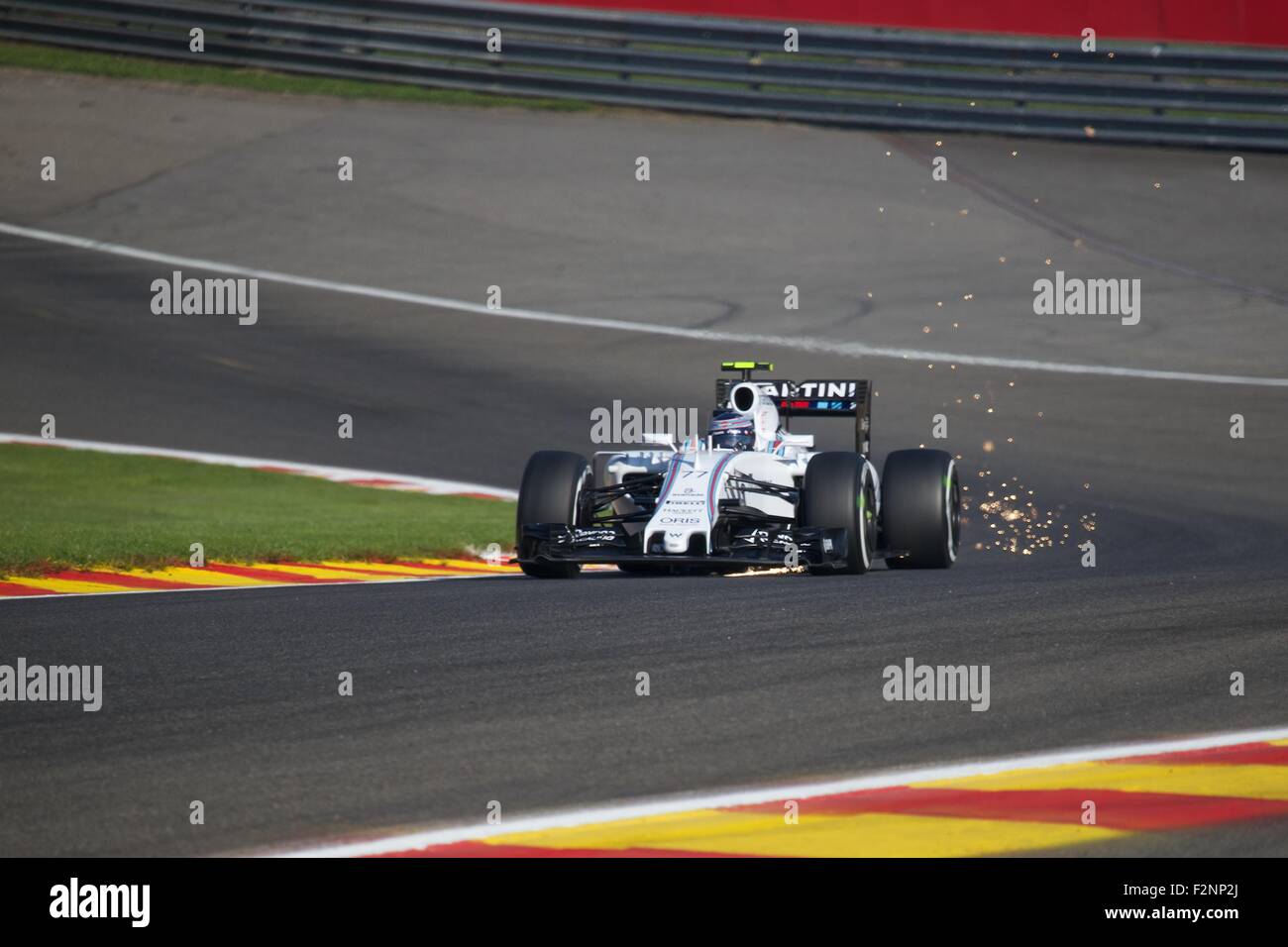 Spa Francorchamps Formula 1 2015 stagione la Williams venerdì pratica Foto Stock