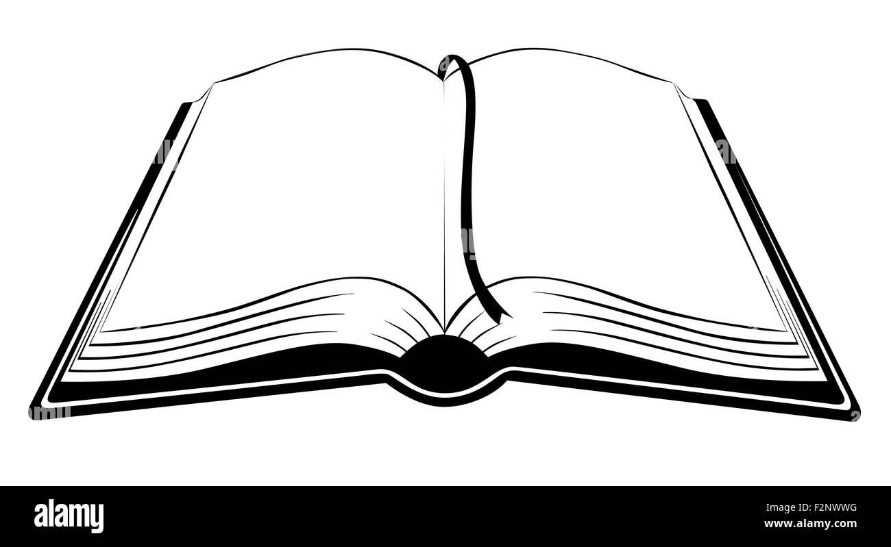 Prenota isolati su sfondo bianco Foto Stock