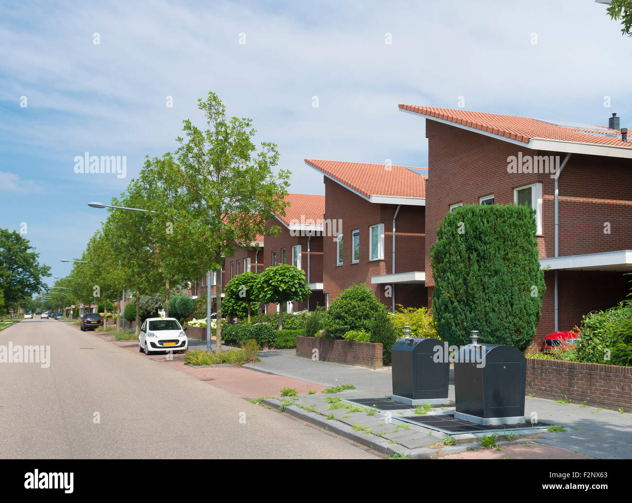 Moderna area residenziale nei Paesi Bassi Foto Stock