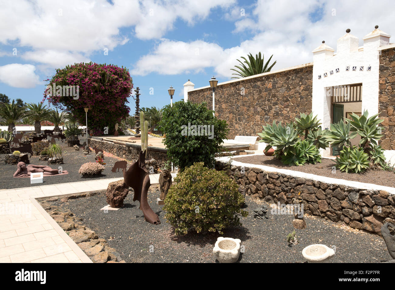 Isole Canarie art center La Oliva fuerteventura Spagna Foto Stock
