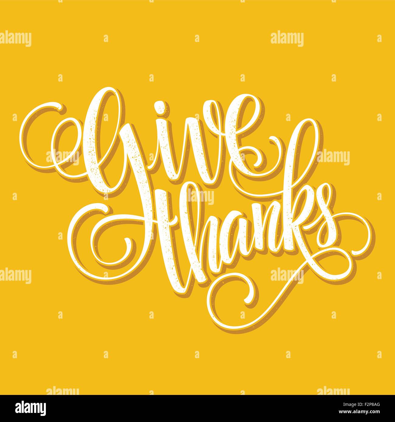 Felice ringraziamento scritte. Sfondo vettoriale Illustrazione Vettoriale