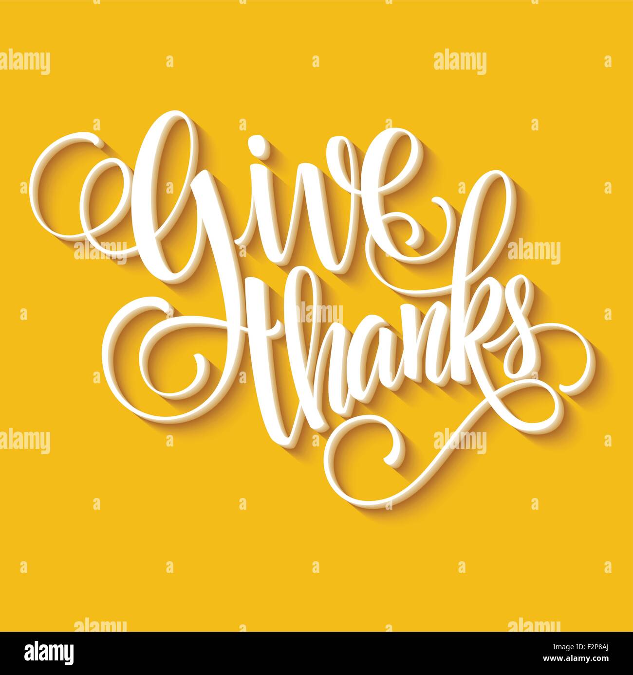 Felice ringraziamento scritte. Sfondo vettoriale Illustrazione Vettoriale