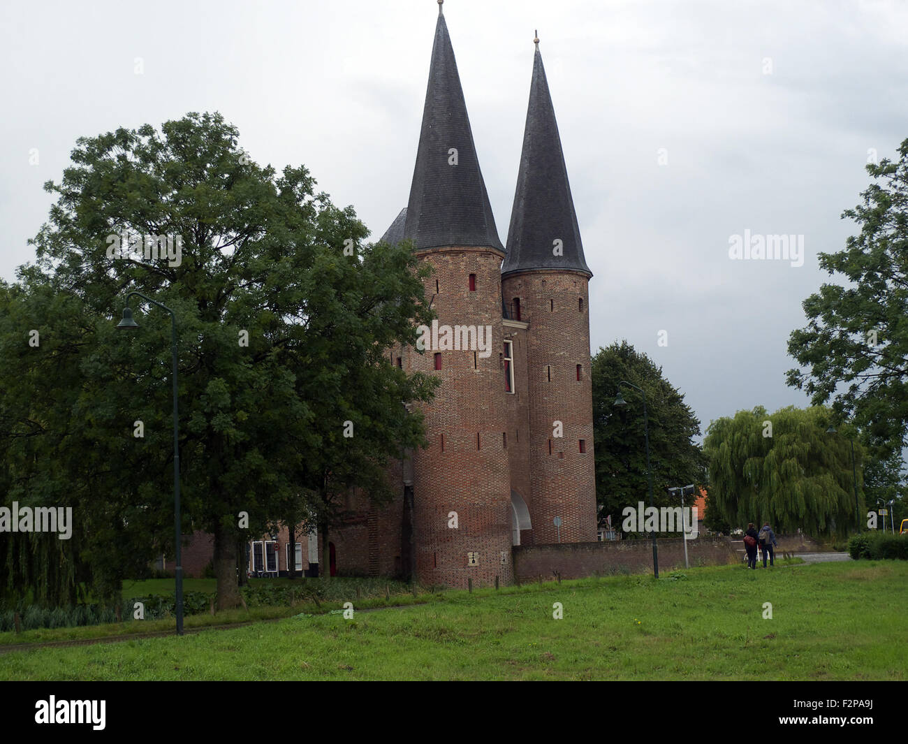 Città medievale di gate, Nobelpoort, Zierikzee, Schouwen-Duiveland, Zeeland, Paesi Bassi, Europa Foto Stock
