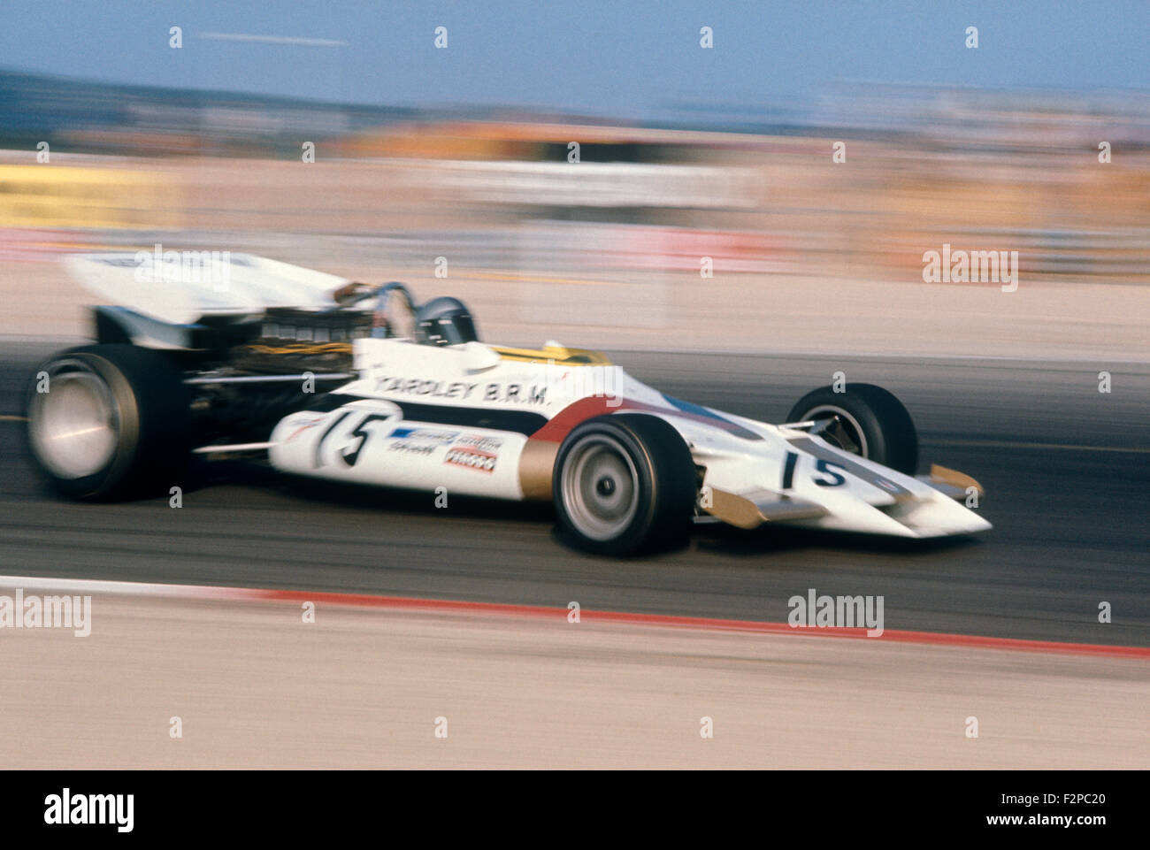 Pedro Rodriguez nel suo BRM 1971 Foto Stock