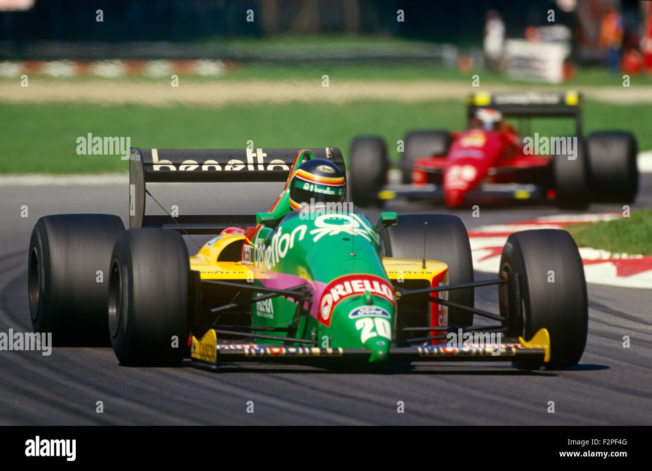 Thierry Boutsen nella sua Benetton Cosworth 1987 Foto Stock