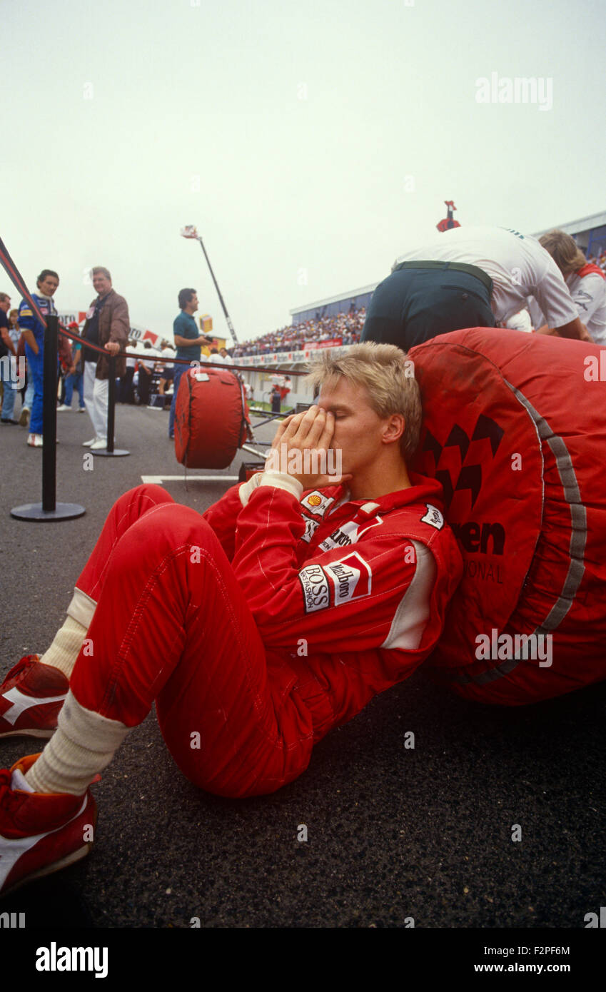 Stefan Johansson Formula 1 racing driver 1987 Foto Stock