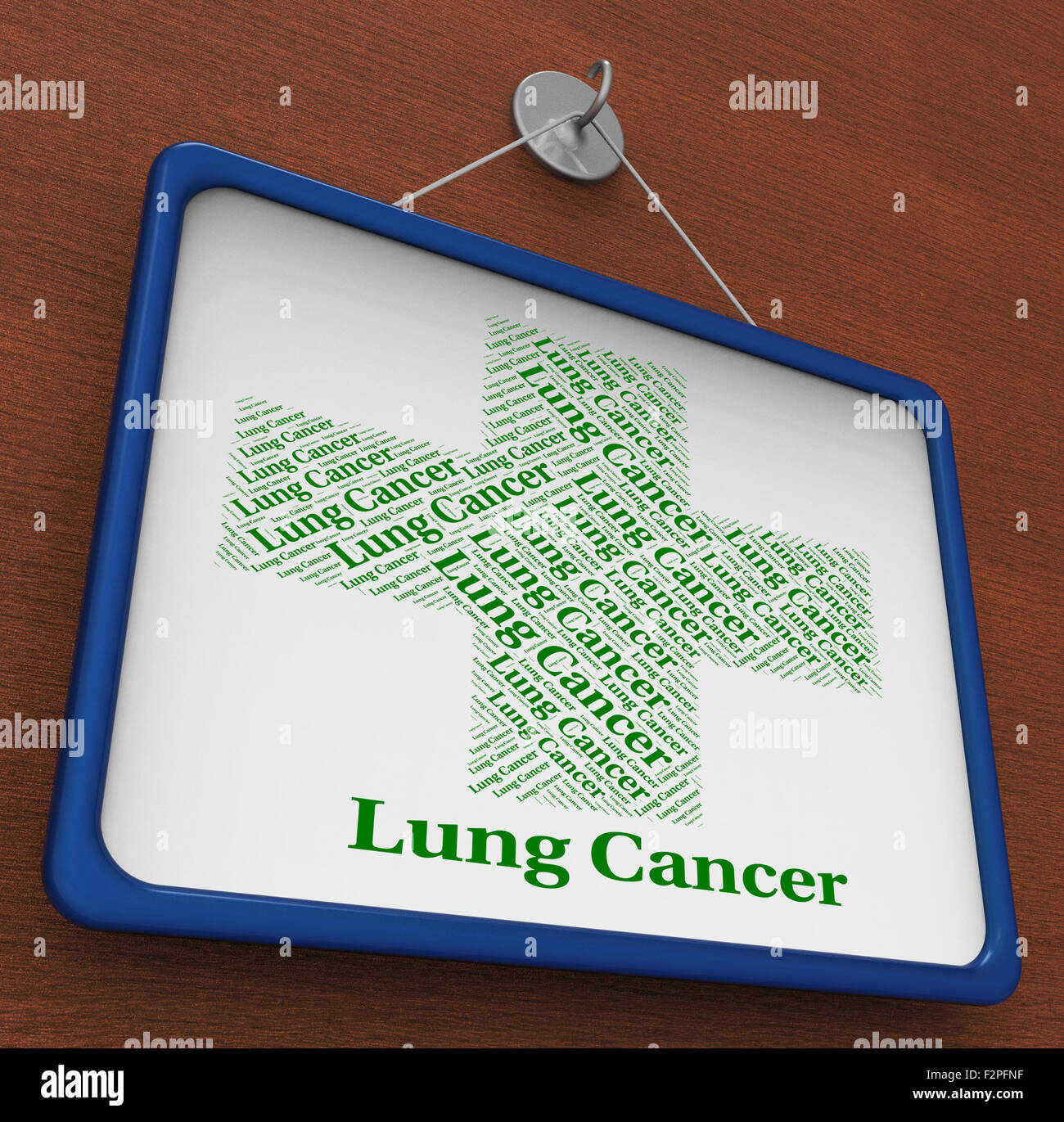 Il cancro del polmone significato crescita cancerosa e tumori Foto Stock