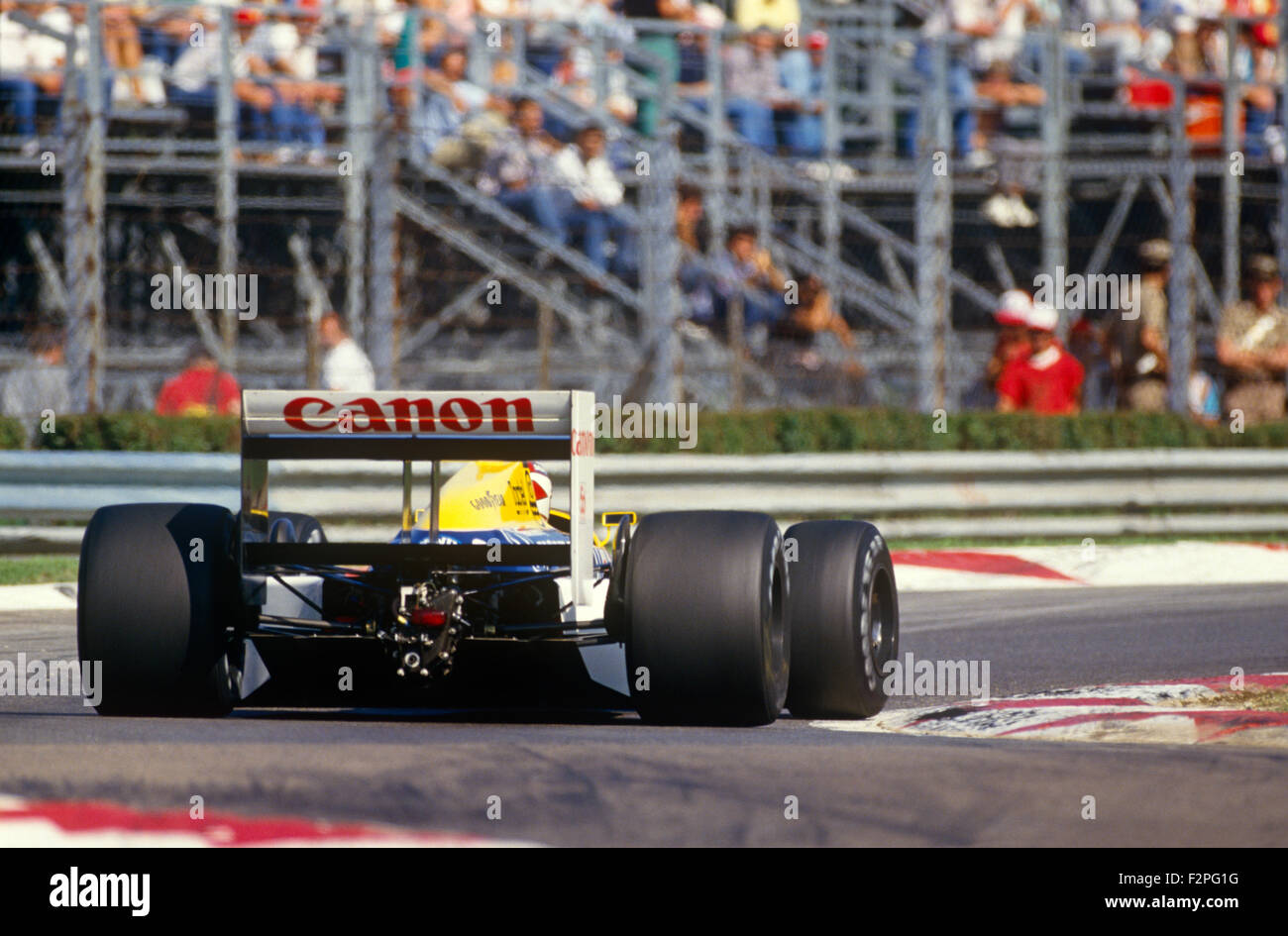 Nelson Piquet in una Williams Honda Formula 1 racing car 1987 Foto Stock