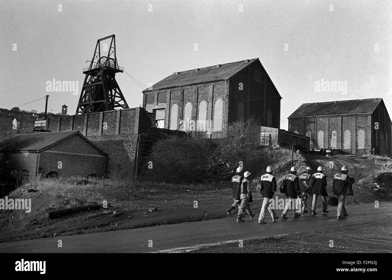 Il vecchio Nord Celynen colliery, Newbridge, Gwent, Galles del Sud. Foto Stock