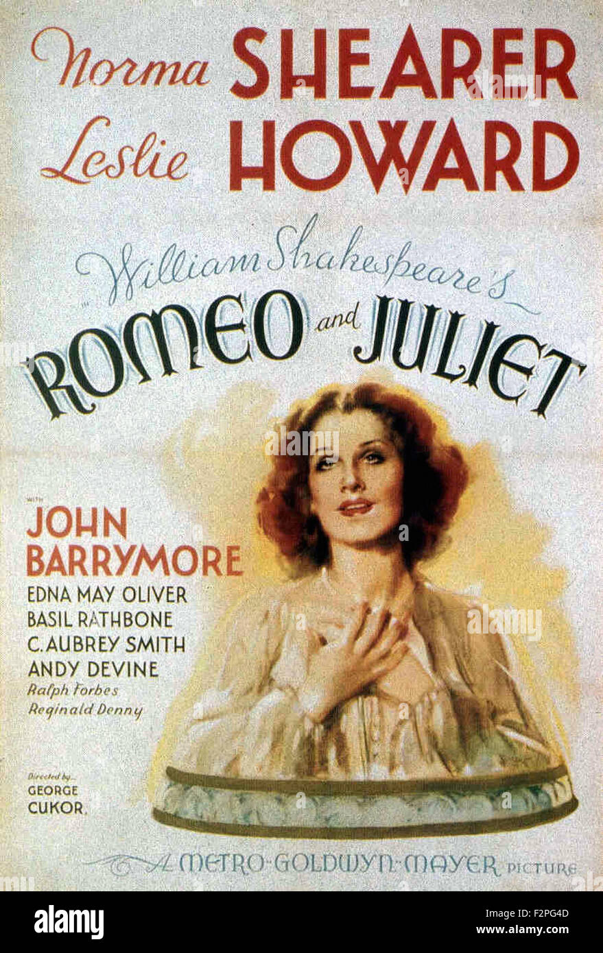 Romeo e Giulietta (1936) - poster del filmato Foto Stock