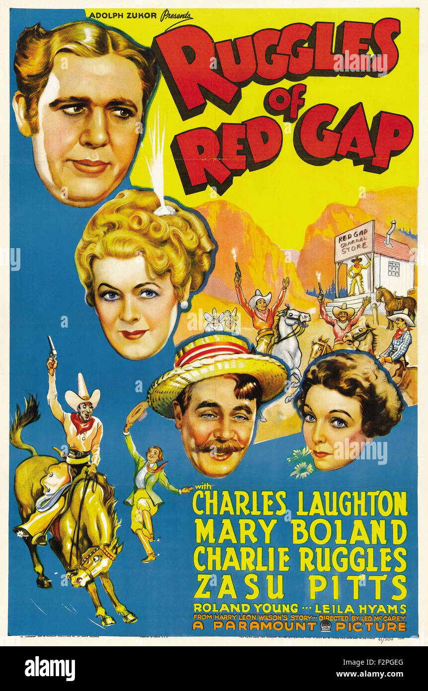 Ruggles del gap rosso (1935) - poster del filmato Foto Stock