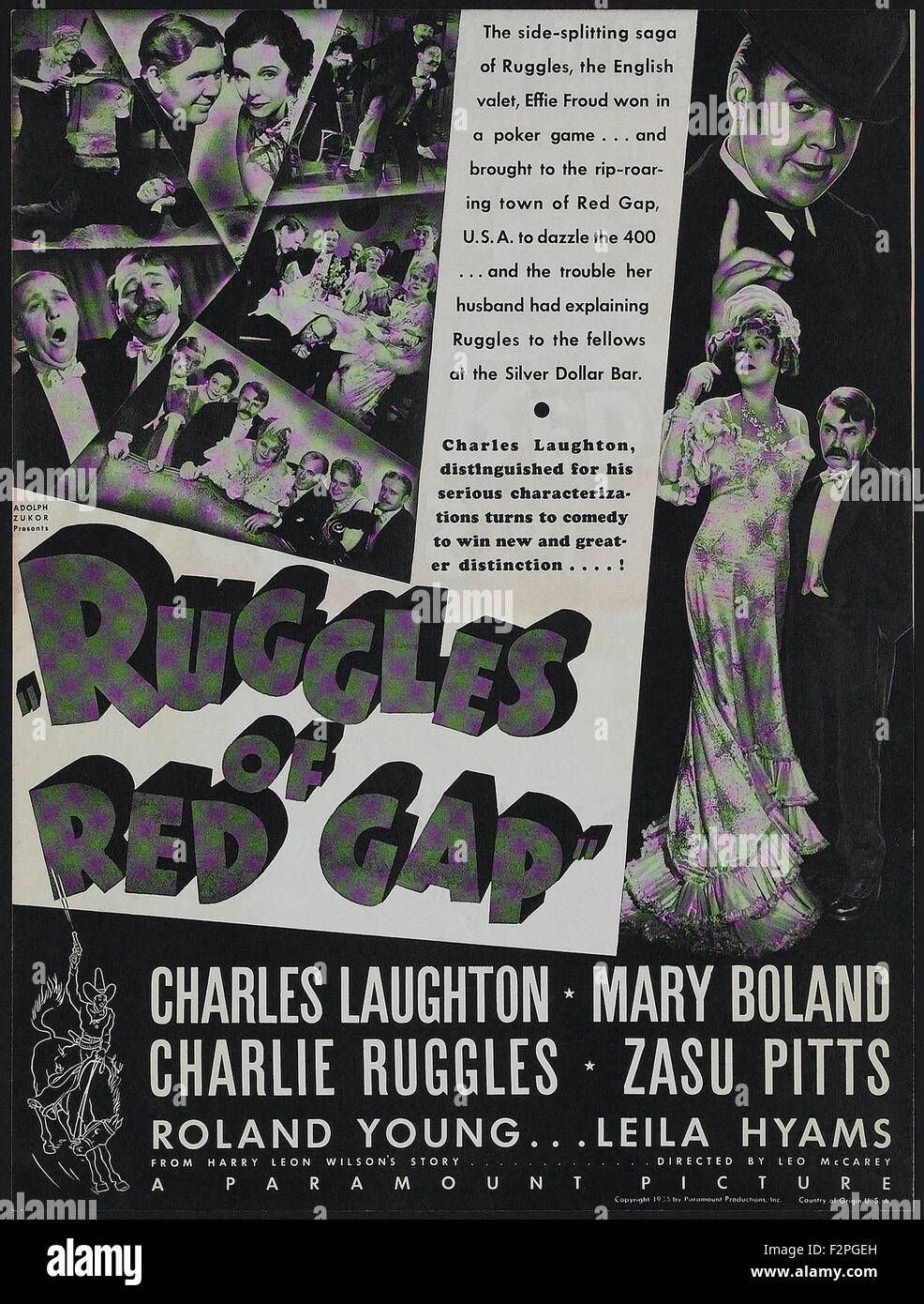 Ruggles del gap rosso (1935) - poster del filmato Foto Stock