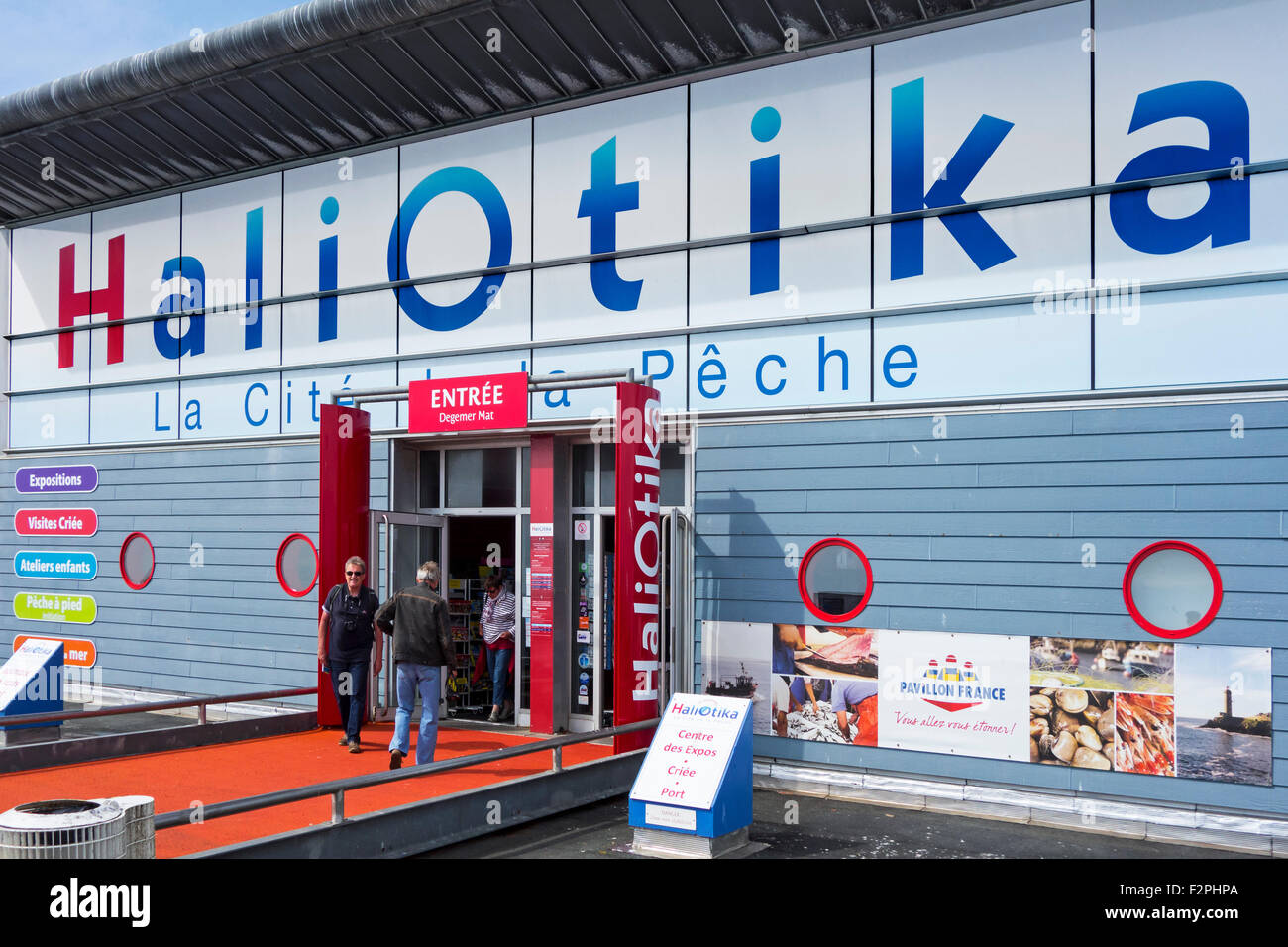 Haliotika - La Cité de la Pêche - museo interattivo e centro di ricerca sui prodotti della pesca a Le Guilvinec, Finistère, Brittany Foto Stock