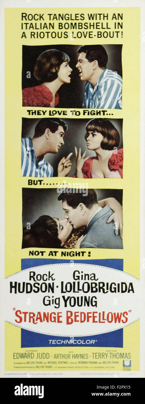 Strange Bedfellows (1965) - poster del filmato Foto Stock