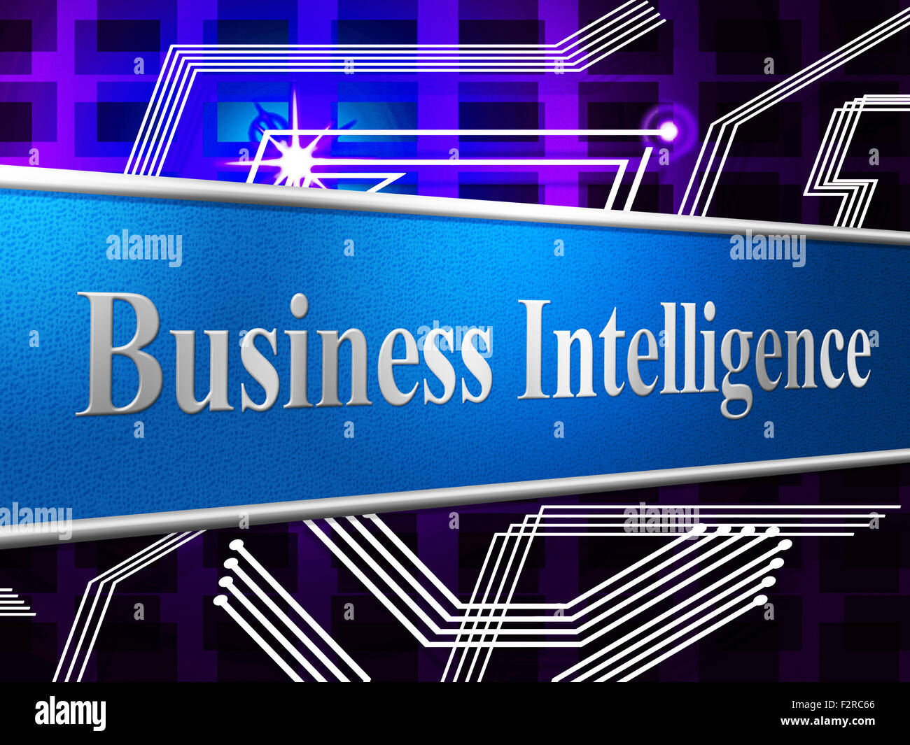 Business Intelligence significato intelletto di ragionamento e di Insight Foto Stock