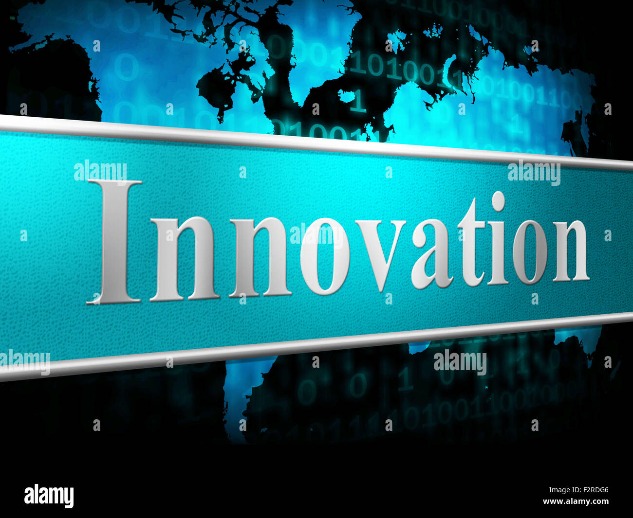 Idee innovazione significato invenzioni riorganizzazione e rivoluzione Foto Stock