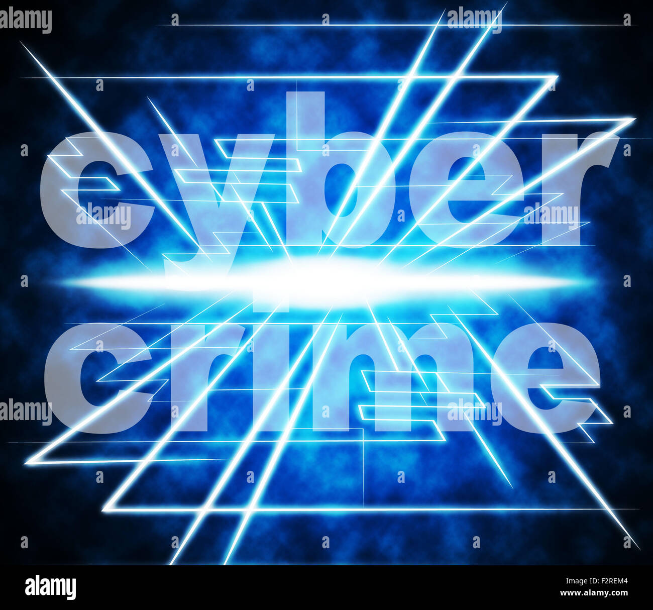 Cyber Crime mostra World Wide Web e sito Web Foto Stock