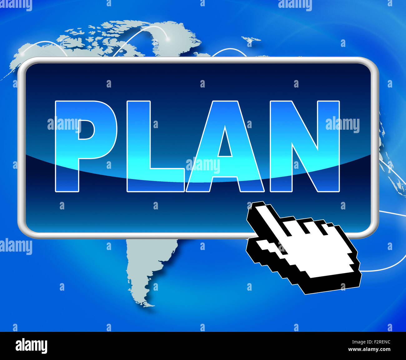 Pulsante piano indicante il World Wide Web e sito Web Foto Stock