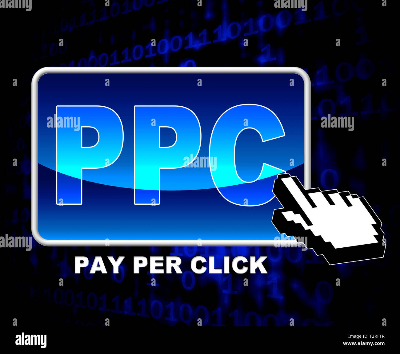 Pay Per Click mostra World Wide Web e sito Web Foto Stock