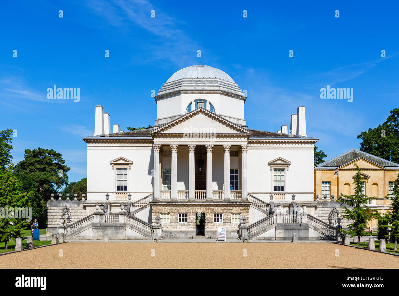 Chiswick House, un inizio settecento villa palladiana a Chiswick, London, England, Regno Unito Foto Stock