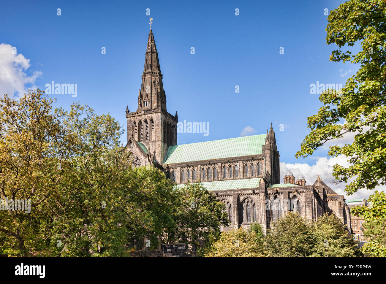 La cattedrale di Glasgow, chiamato anche Alta Kirk di Glasgow o san Kentigern o St Mungo la cattedrale di Glasgow, Scotland, Regno Unito. Foto Stock