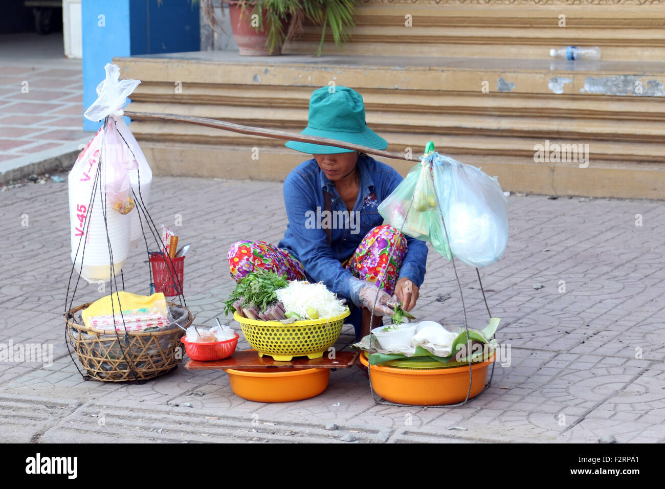 Strada del riso al curry venditore Foto Stock