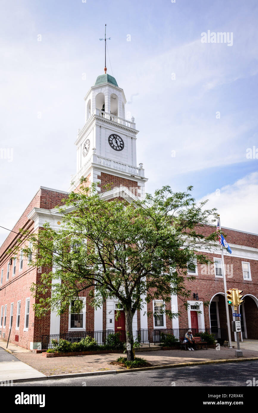 Cambridge edificio comunale e Firehouse, 307 Gay Street, Cambridge, Maryland Foto Stock