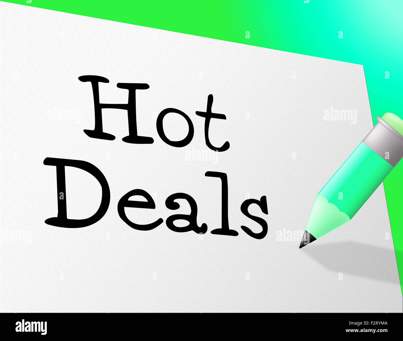 Hot Deals che mostra il gioco di sconto e la chiusura Foto Stock
