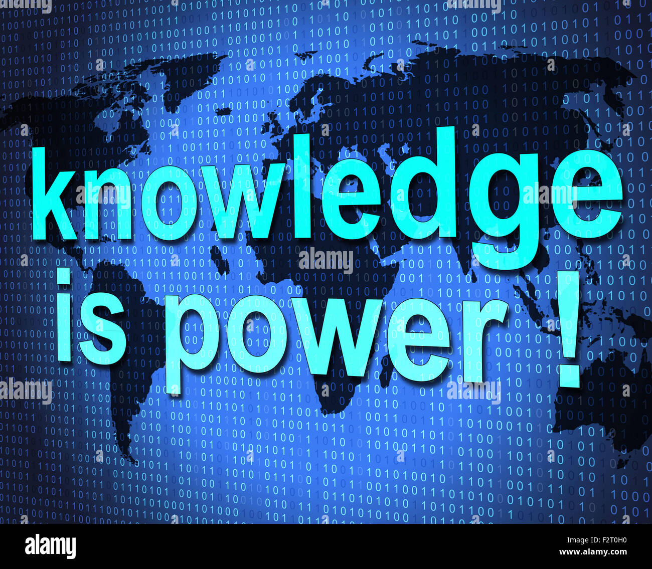 La conoscenza è potere significato treno apprendimento e sviluppare Foto Stock