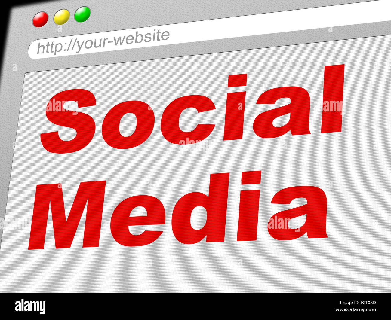 Social Media significato Network Marketing e insieme Foto Stock