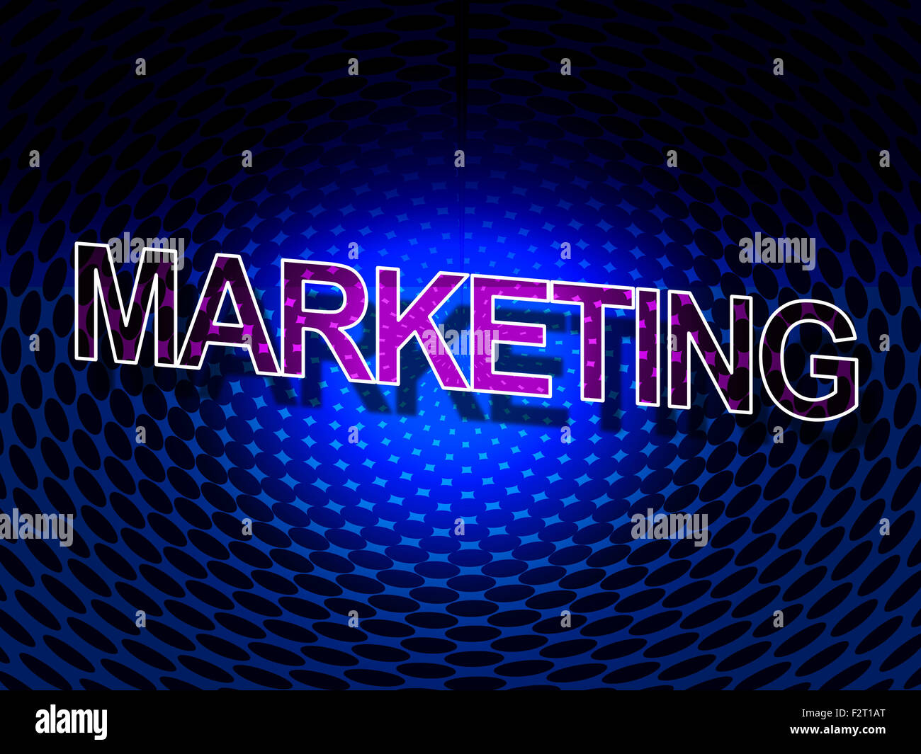 La commercializzazione di segno rappresentativo di merchandise Promozione e promo Foto Stock