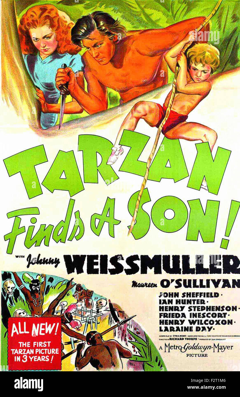 Tarzan trova un figlio - poster del filmato Foto Stock