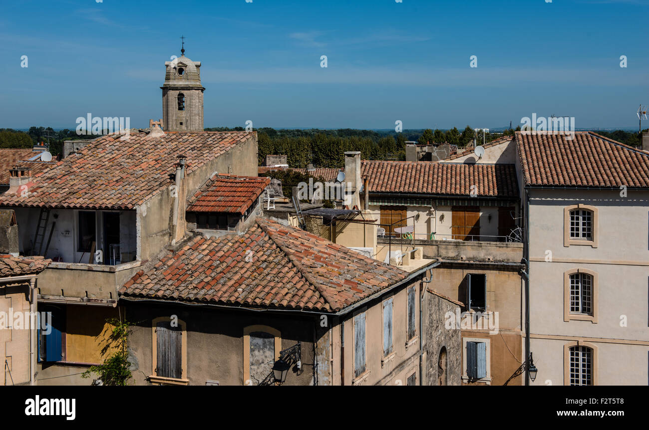 Tetti in Arles Foto Stock